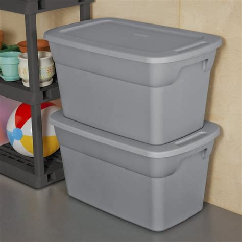 metal tote box 30 x12|sterilite 30 gallon tote.